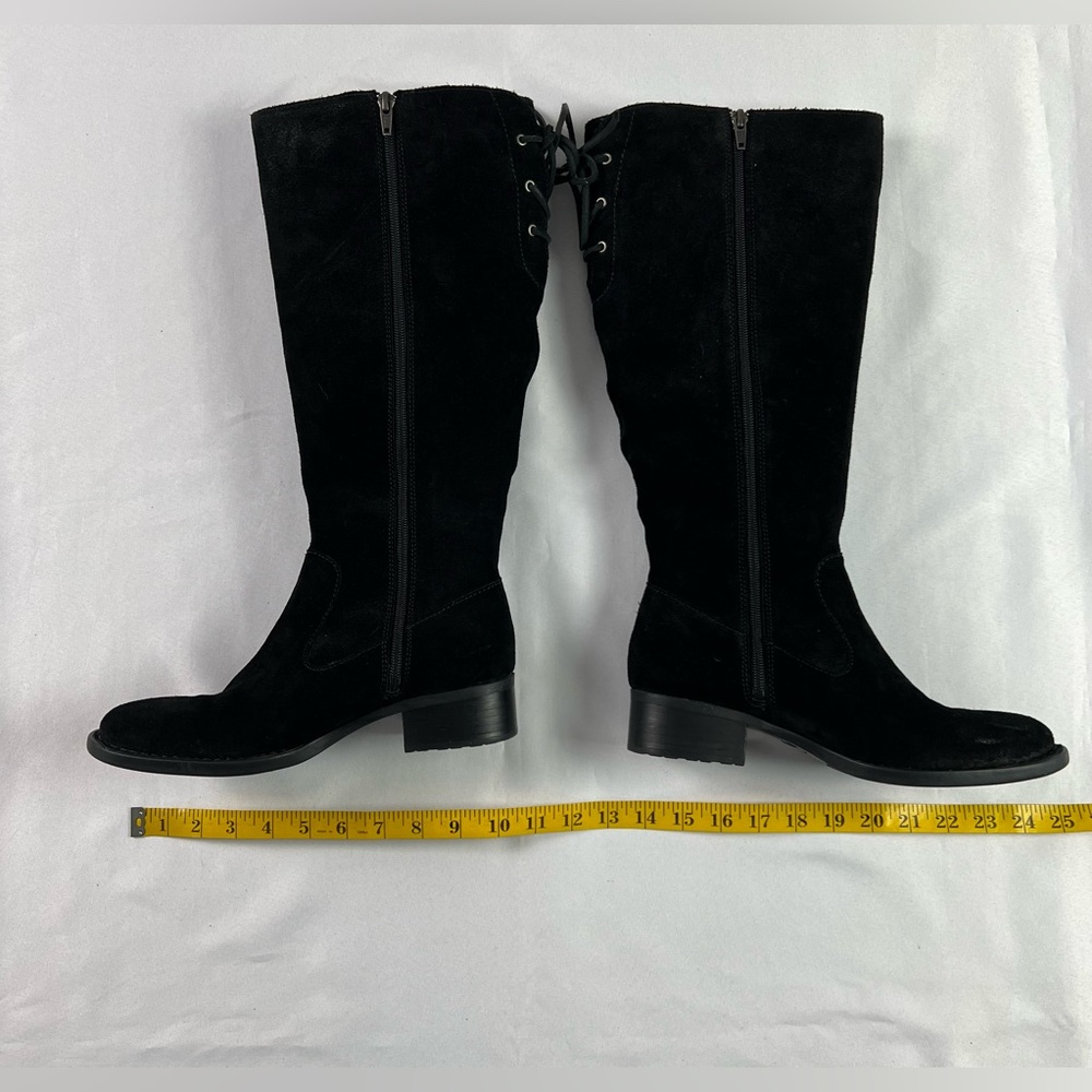 Born Cotto Lace Up Black Suede Fall Winter Boots - Picture 5 of 11
